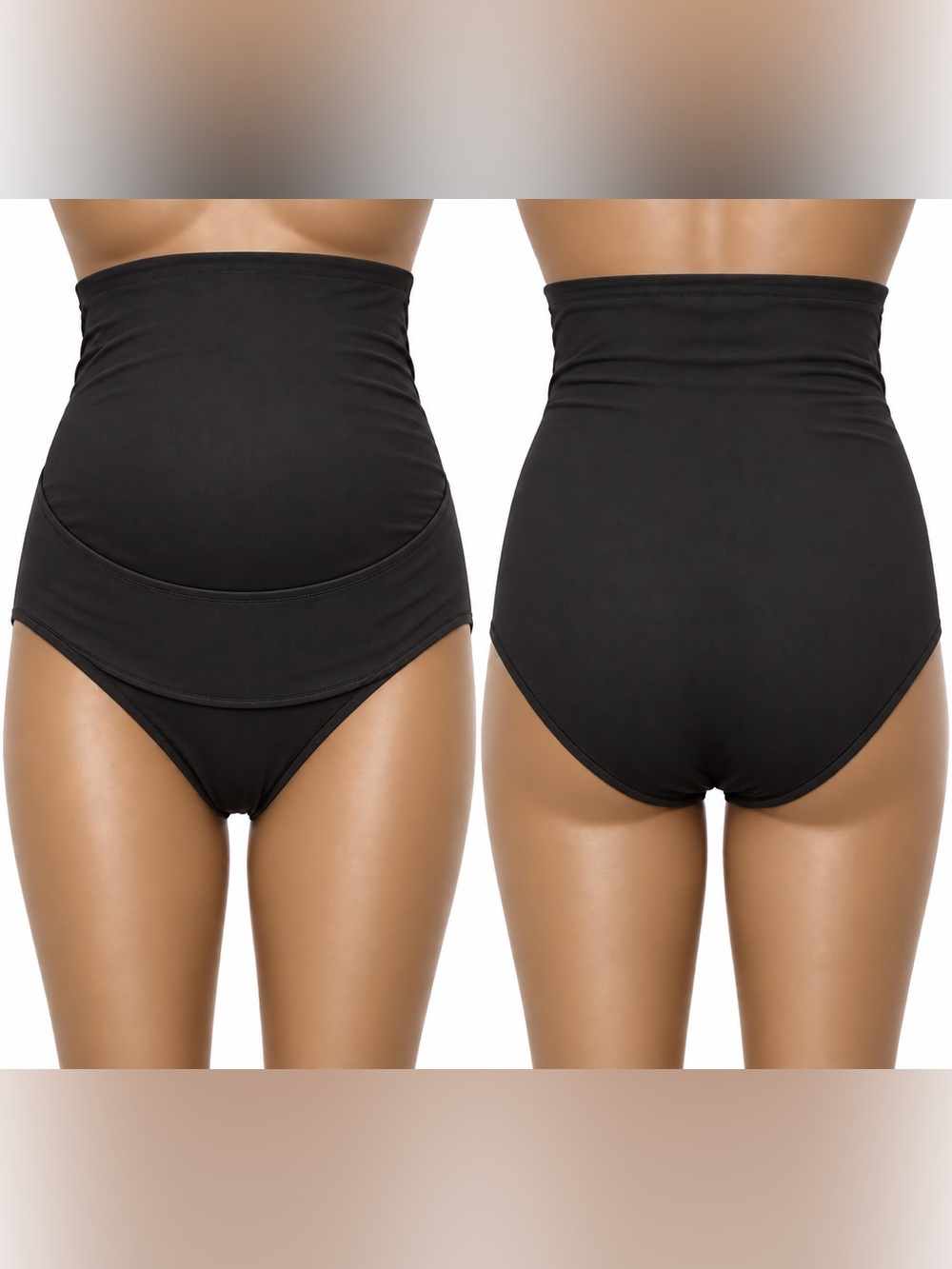 SKIMS Fits Everybody Maternity High Waist Brief Onyx Size S